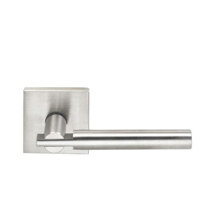 Omnia Stainless LVR Square Rose Pass 2-3/8" BS Full Lip 1-3/4" Satin SS 25 25S/00BF.PA32D