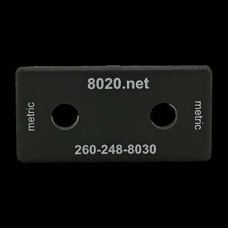 80/20 End Cap Black W/Push- Ins 25-2550 25-2025