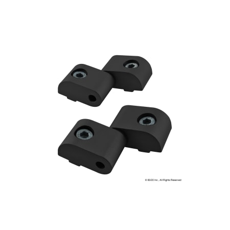 80/20 Blk 25S Left Hand Lift-Off Hinge Assy 25-2065-BLACK