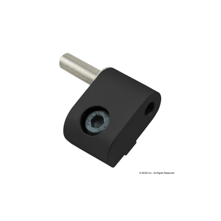80/20 Blk Lf Hand Lift-Off Hinge W/Lng Pin 25S 25-2074-BLACK