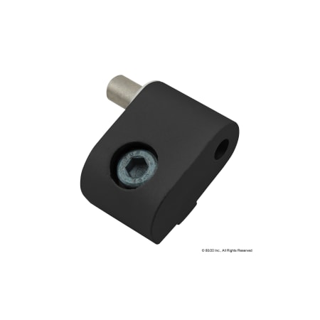 80/20 Blk Lf Hand Lift-Off Hinge W/Sht Pin 25S 25-2076-BLACK