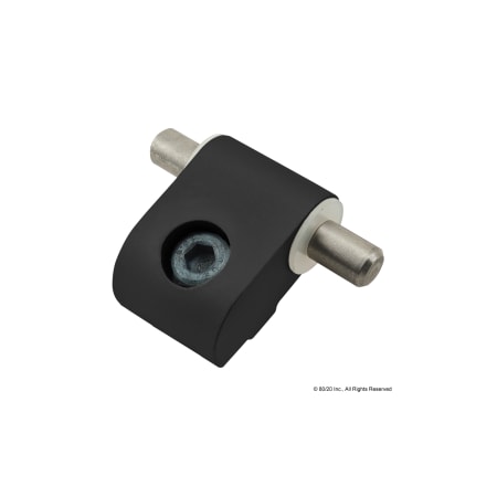80/20 Black 25S Blk Lift-Off Hinge W/Two Pins 25-2078-BLACK