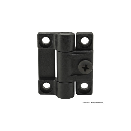 80/20 Black 25 S Adjustable Hinge 25-2081