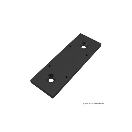 80/20 Keeper Mt Plate, Grabber Door Catch 25S 25-2122-BLACK