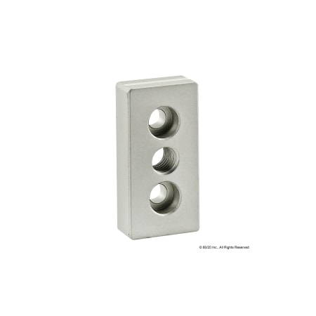 80/20 Base Plate 25mm X 50mm W/M10 Tap In Ctr 25-2137