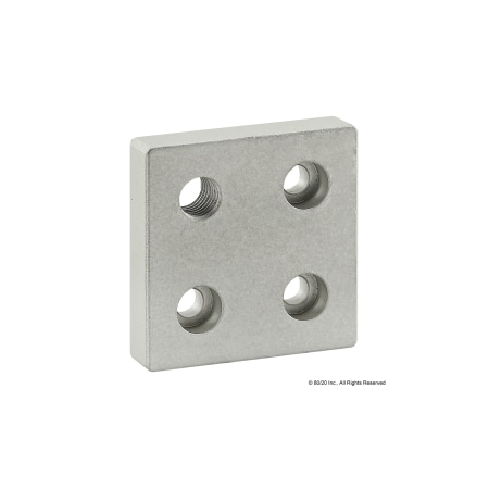 80/20 Base Plate 50mm X 50mm W/M10 Corner Tap 25-2142