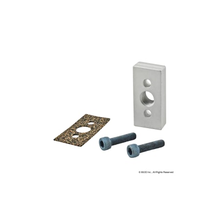 80/20 Pressure Manifold Feed Plate, 3 Hole 25-2151