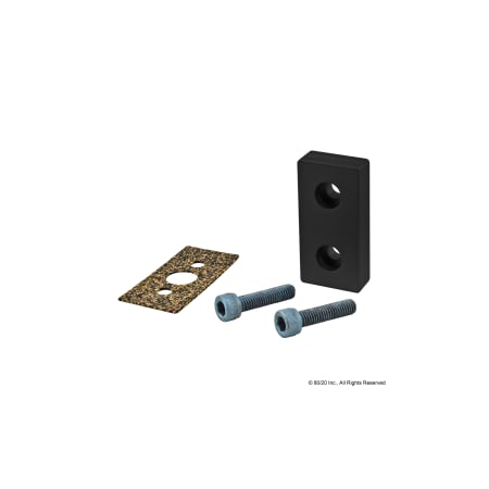 80/20 Pressure Manifold Stopper Plate, 2 Hole 25-2341-BLACK