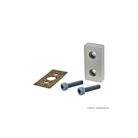 80/20 Blnk Pressure Manifold Plate, 25mmx50mm 25-2341