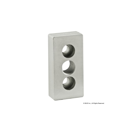 80/20 Base Plate 25mm X 50mm W/M12 Tap In Ctr 25-2361