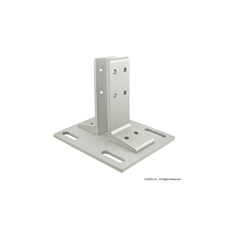 80/20 Floor Mount Base Plate, 25-2550 25-2385
