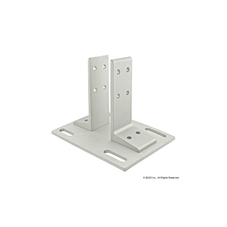 80/20 Floor Mount Base Plate, 25-5050 25-2387