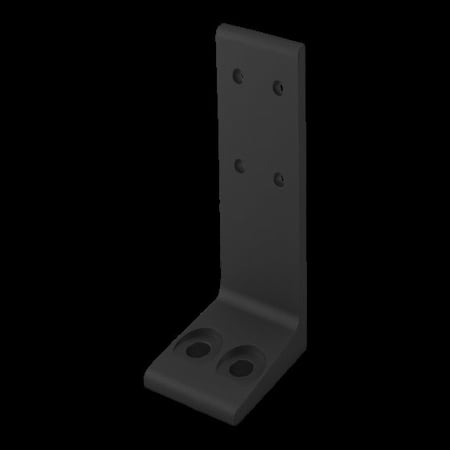 80/20 Blk 25S 50mm Floor Mount Econ Anchor Ft 25-2416-BLACK