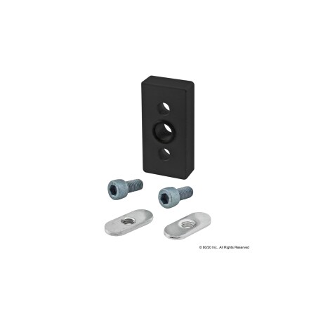 80/20 Pressure Manifold Access Plate 25 Series 25-2439-BLACK