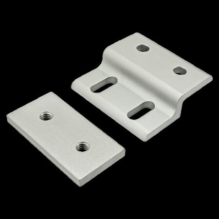 80/20 Sgl 50mm Mesh Retainer W/Dbl Back Plate 25-2494