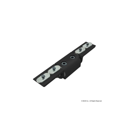 80/20 Rt Angle Univ Living Hinge W/"L" Arm 25-4033-BLACK