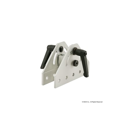 80/20 Dbl Pivot Assy W/L-Handles 180 Deg 25 S 25-4053