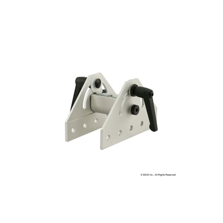80/20 Long Dbl 180 Deg Pivot Assy W/L-Handles 25-4055