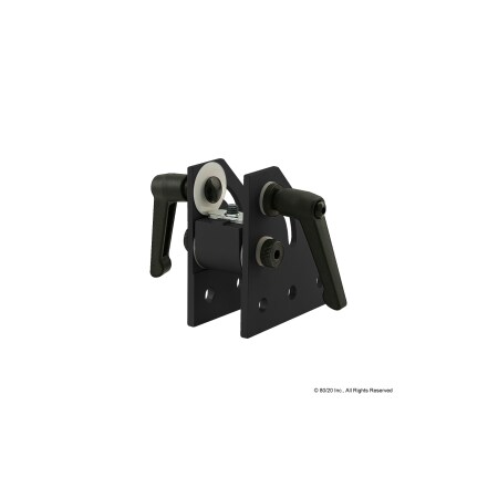 80/20 Dbl Pivot Assy 90 Deg W/L-Handles 25S 25-4116-BLACK