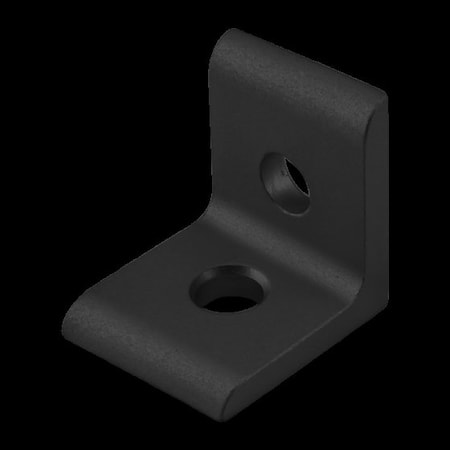 80/20 Black 25S 4mm 2 Hole Inside Crnr Bracket 25-4119-BLACK