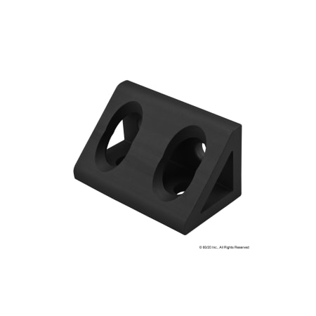 80/20 InsideCornerBracket, Alum, Blk, 25mm, 25mm 25-4134-BLACK