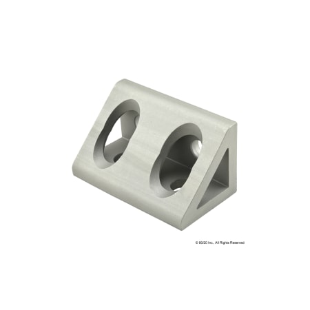 80/20 InsideCornerBracket, Alum, Slvr, 25mm, 25mm 25-4134
