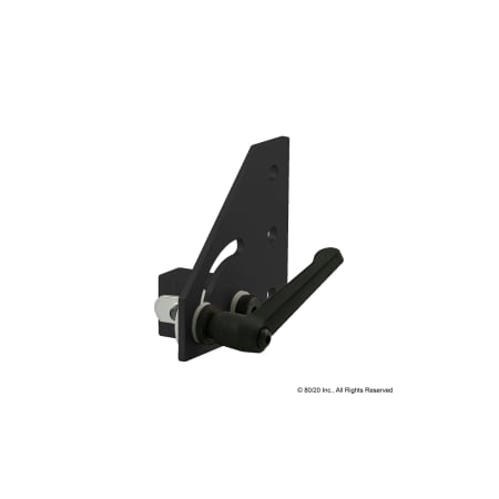 80/20 Lft Hand 90 Deg Pivot Assy W/L-Handle 25-4139-BLACK
