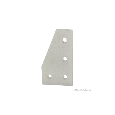 80/20 JoiningPlate, Aluminum, Silver, 75mm, 4mm 25-4150