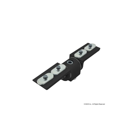 80/20 Living Hinge 90 Deg W/L Pivot Arms 25S 25-4169-BLACK