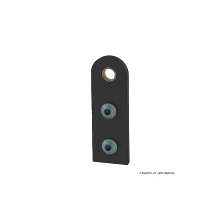 80/20 Black 25 S 75mm Straight Arm Pivot 25-4185-BLACK