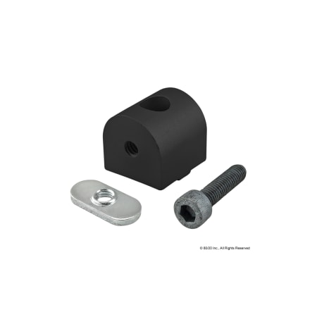 80/20 Black 25 S 0 Degree Pivot Nub 25-4187-BLACK