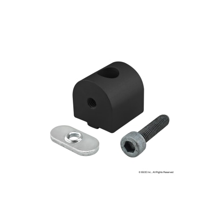 80/20 Black 25 S 90 Degree Pivot Nub 25-4188-BLACK