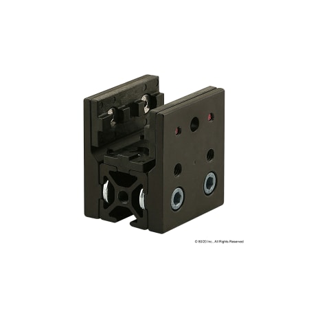 80/20 Short Unibearing Ass, 25-2525 X 47mm 25S 25-6730-BLACK