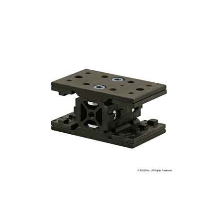 80/20 Short Dbl Unibear Assy 25-2525 X 47mm 25-6734-BLACK