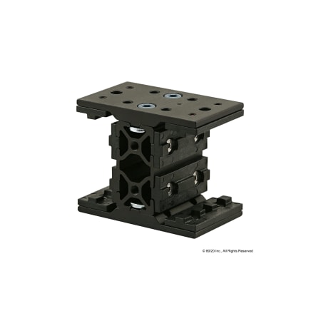 80/20 Short Dbl Unibear Assy 25-2550 X 47mm 25-6735-BLACK