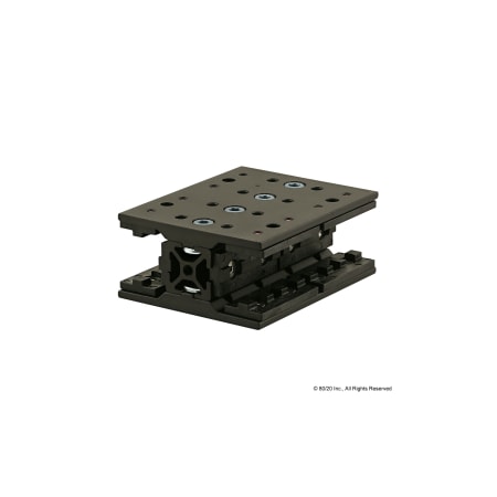 80/20 Long Dbl Unibearing Ass, 25-2525 X 100mm 25-6736-BLACK