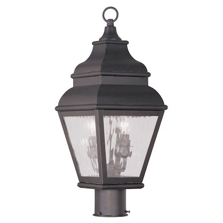 Livex Lighting Exeter 2 Light Bronze Outdoor Post Top L 2603-07