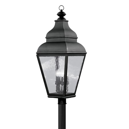Livex Lighting Exeter 4 Light Black Outdoor Post Top Lantern 2608-04