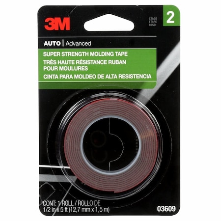 3M 0.5 in W x 5 ft L, Red, 24 PK 03609