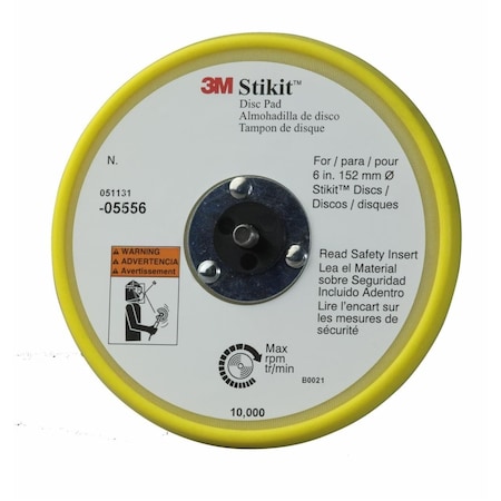 3M StikitLwProfileDiscPad 05556 6"x3/8, PK10 05556