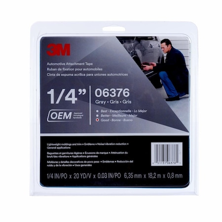 3M Automotive AttachmentTp06376gray0.76, PK12 06376