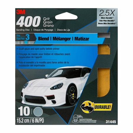3M SandingDisc/wStikit Attach 31445 6i, PK10 31445