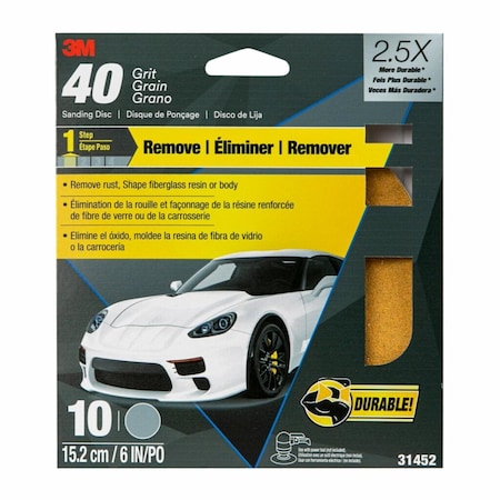 3M Sndg Discs /w Stikit Attach 3145, PK10 31452