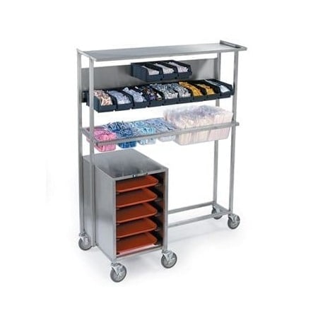 Lakeside Stainless Steel Tray Starter Station-Accomadates Bins, Pans and Trays 2610