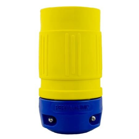 Ericson Locking Connector, L16-20R, 20 A, 480V AC, Three Phase, 3 Pole, Spring Clamp Terminals, Yellow 2424-C