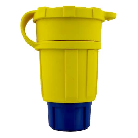 Ericson Watertight Locking Connector, L15-30R, 30 A, 250V AC, Three Phase, 3 Pole, Screw Terminals, Yellow 2622-CW6P
