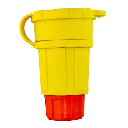 Ericson Locking Connector, L18-30R, 30 A, 120/208V AC, Three Phase, 4 Pole, Yellow 2630-CW6P-AM