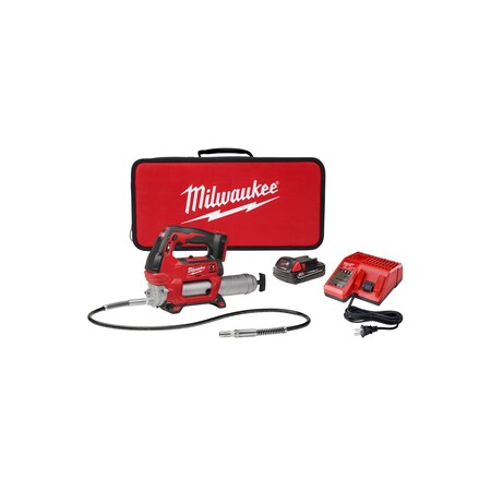 Milwaukee M18 Cordless 2-Speed Grease Gun Kit 2646-21CT