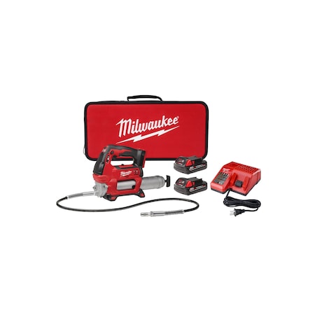 Milwaukee M18 Cordless 2-Speed Grease Gun Kit 2646-22CT