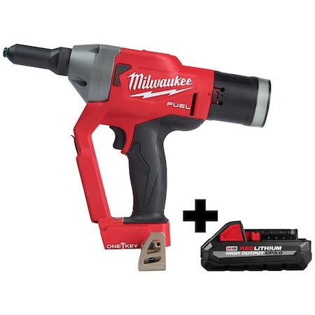 Milwaukee Tool M18 FUEL 1/4" Blind Rivet Tool w/ ONE-KEY + M18 CP3.0 Battery 2660-20,48-11-1835
